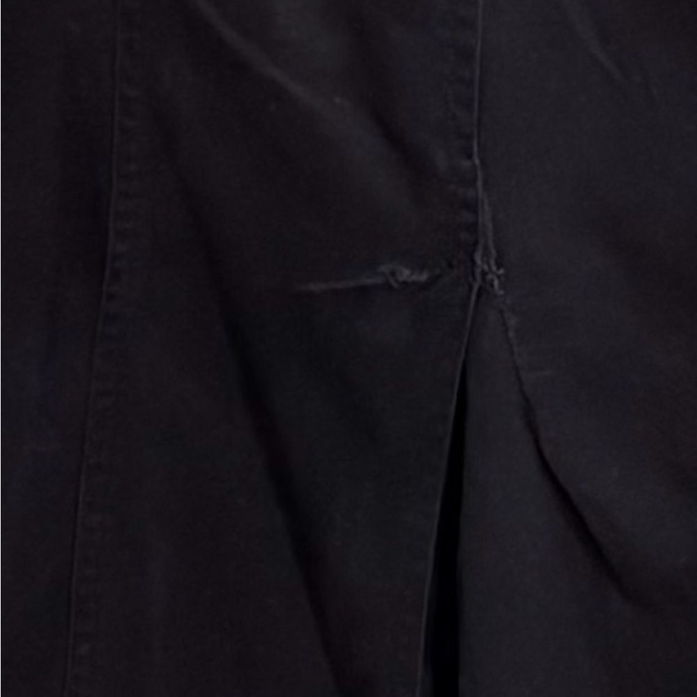 Express womens vintage cargo overall midi dress black 3/4 - Picture 6 of 6